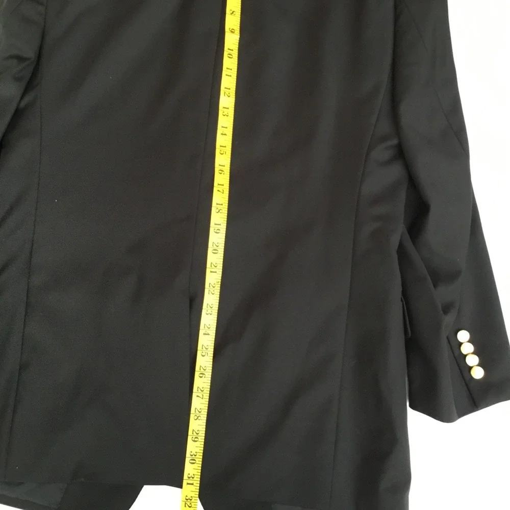 Jos. A. Bank Signature Collection Navy Blue 100% Wool Blazer‎ Gold Buttons 43R